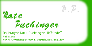 mate puchinger business card